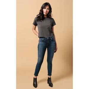 AGOLDE NWT Sophie Crop Mid Rise Skinny Jean in Claremont // 26